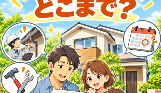 「家は建てて終わりではありません。保証と点検、契約前に確認しましたか？」